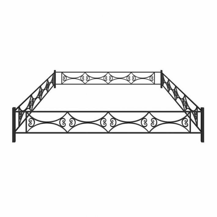 Металлическая ограда №14