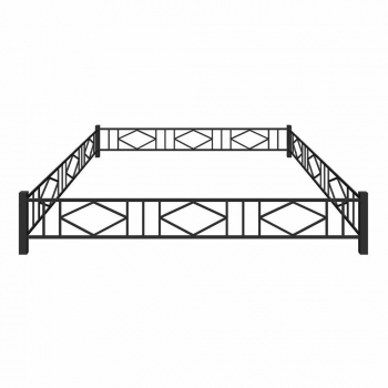 Металлическая ограда №12